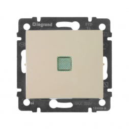 Переключатель одноклавишный Legrand Valena 10A 250V с подсветкой слоновая кость 774310