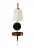 Бра Crystal Lux Twins AP1 Usb Wenge