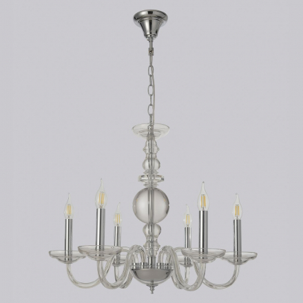 Подвесная люстра Crystal Lux ARABESQUE SP6 CHROME