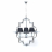 Подвесная люстра Lumina Deco Baltimore LDP 8020-4 CHR+BK