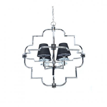 Подвесная люстра Lumina Deco Baltimore LDP 8020-4 CHR+BK