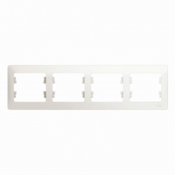 Рамка 4-постовая Schneider Electric Glossa перламутр GSL000604