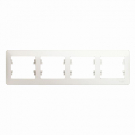 Рамка 4-постовая Schneider Electric Glossa перламутр GSL000604