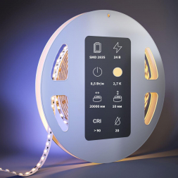 Светодиодная лента Maytoni 8,5W/m 120LED/m 2835SMD теплый белый 20M 201120