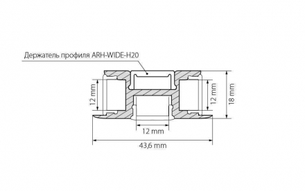 Профиль Arlight ARH-TRI-D-2000 ANOD 018829