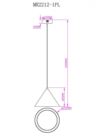 Подвесной светодиодный светильник MyFar Maretta MR2212-1PL