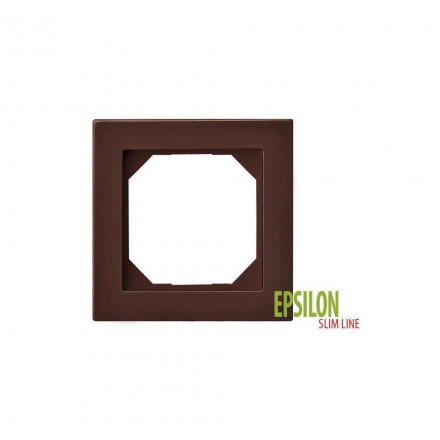 Рамка 1-постовая Liregus Epsilon коричневый 28-151