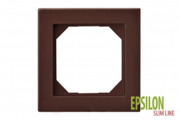 Рамка 1-постовая Liregus Epsilon коричневый 28-151