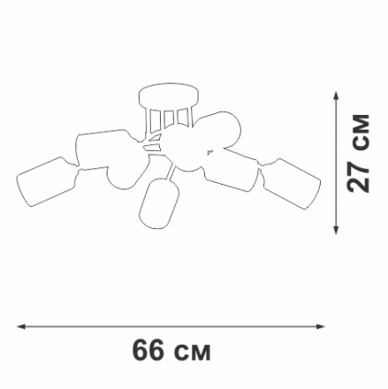 Люстра Vitaluce V2047-9/8PL