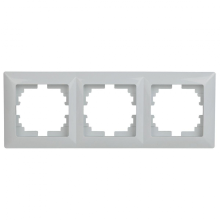 Рамка 3-постовая ЭРА Intro Solo белый 4-503-01 Б0043417