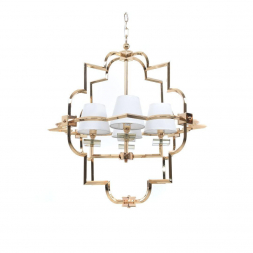 Подвесная люстра Lumina Deco Baltimore LDP 8020-4 GD+WT