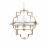 Подвесная люстра Lumina Deco Baltimore LDP 8020-4 GD+WT