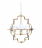 Подвесная люстра Lumina Deco Baltimore LDP 8020-4 GD+WT
