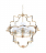 Подвесная люстра Lumina Deco Baltimore LDP 8020-4 GD+WT
