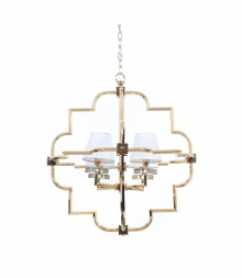 Подвесная люстра Lumina Deco Baltimore LDP 8020-4 GD+WT