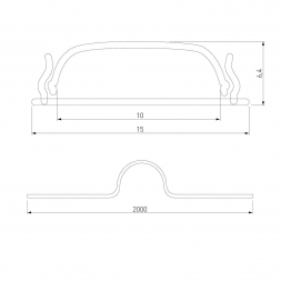 Профиль гибкий алюминиевый с рассеивателем Elektrostandard LL-2-ALP012 a053629
