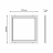 Встраиваемый светодиодный светильник Gauss Frame Light 975624236
