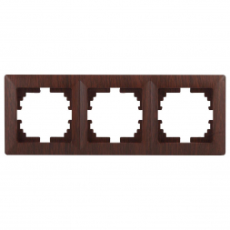 Рамка 3-постовая ЭРА Intro Solo венге 4-503-10 Б0043422