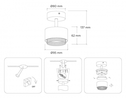Спот Ambrella light Techno Spot Techno family TN71282