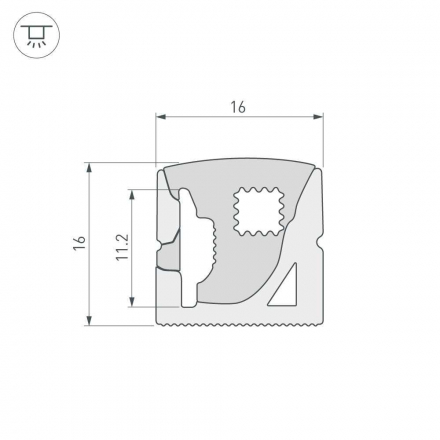 Профиль Arlight WPH-Flex-1616-Side-S11-5m White 040271