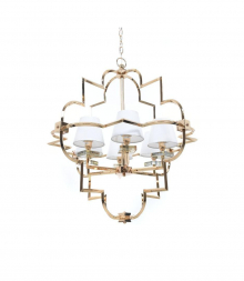 Подвесная люстра Lumina Deco Baltimore LDP 8020-6 GD+WT