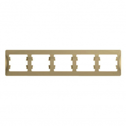 Рамка 5-постовая Schneider Electric Glossa титан GSL000405