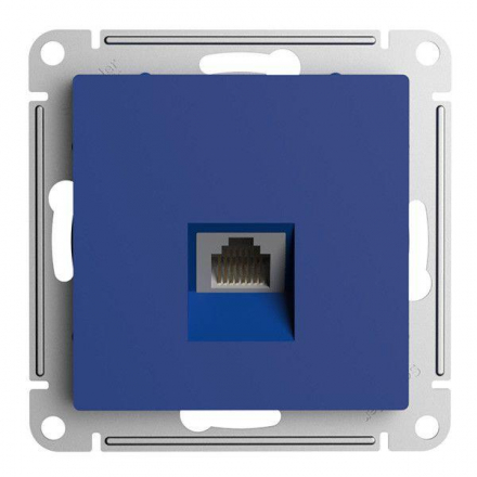 Розетка компьютерная RJ45 Schneider Electric AtlasDesign кат. 5Е аквамарин ATN001183