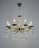 Подвесная люстра Seven Fires Elek WD3596/8H-GD-BK-CL
