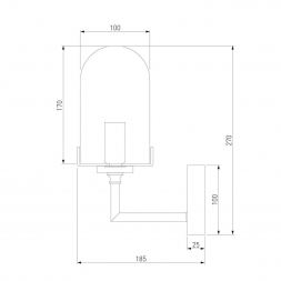 Бра Eurosvet Pluto 60156/1 хром