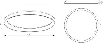 Потолочный светодиодный светильник Deko-Light Merope 348186