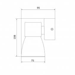 Бра Elektrostandard Cono MRL 1027 белый/серебро a061049