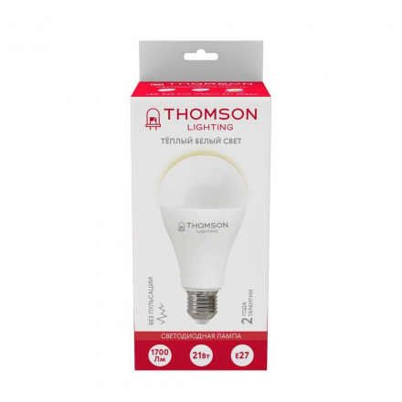 Лампа светодиодная Thomson E27 21W 3000K груша матовая TH-B2099