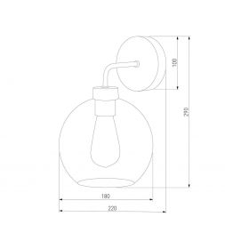 Бра TK Lighting 4019 Bari Graphite
