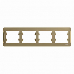 Рамка 4-постовая Schneider Electric Glossa титан GSL000404