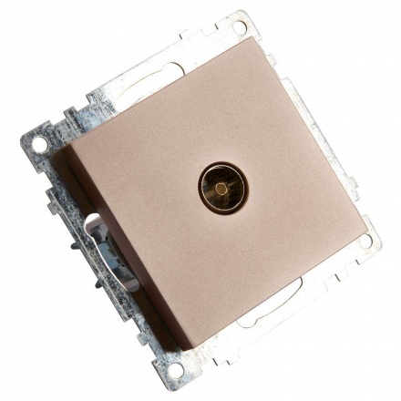 Розетка телевизионная TV Stekker Катрин шампань GLS00-7108-02 39600