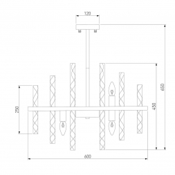 Подвесная люстра Bogates Hollis 367/9 Smart