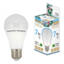 Лампа светодиодная TDM Electric Народная E27 7W 6500K матовая SQ0340-0118