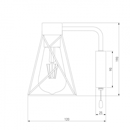 Бра Eurosvet Trappola 70107/1 белый