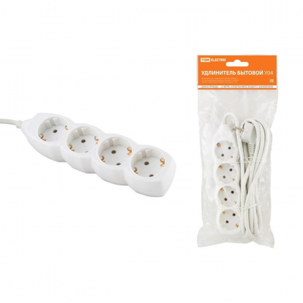 Удлинитель TDM Electric У04 4гн 1,5м с/з SQ1303-0010