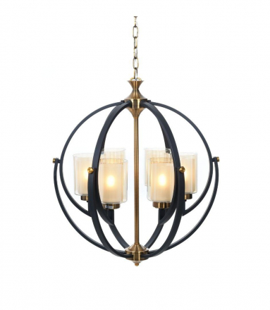 Подвесная люстра Lumina Deco Bergen LDP 1232-6 BK+MD