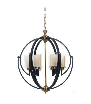 Подвесная люстра Lumina Deco Bergen LDP 1232-6 BK+MD