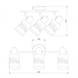 Спот Eurosvet Ansa 20120/3 золото
