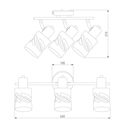 Спот Eurosvet Ansa 20120/3 золото