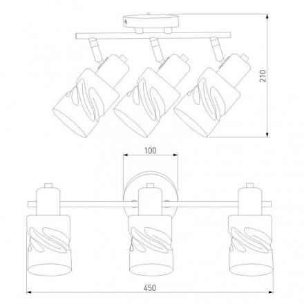 Спот Eurosvet Ansa 20120/3 золото