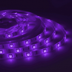 Светодиодная влагозащищенная лента Apeyron 7,2W/m 30LED/m 5050SMD разноцветная 5M 00-41