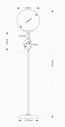 Торшер Kutek Dimaro DIM-LS-1(P)