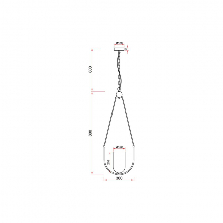 Подвесной светильник Vele Luce Fiamma VL5812P01