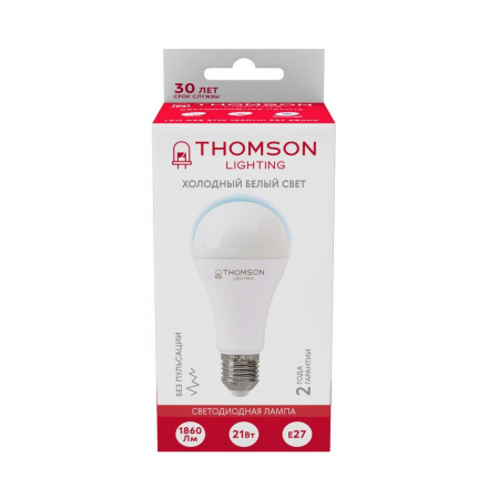 Лампа светодиодная Thomson E27 21W 6500K груша матовая TH-B2350