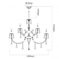 Подвесная люстра Chiaro Габриэль 11 491013115