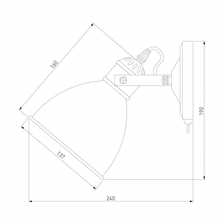 Спот Eurosvet Denley 70112/1 черный